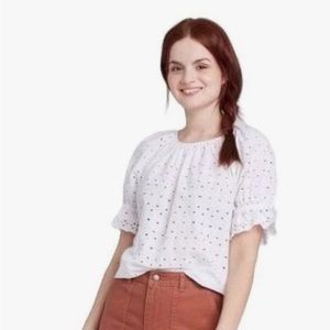 Universal Thread Eyelet Top